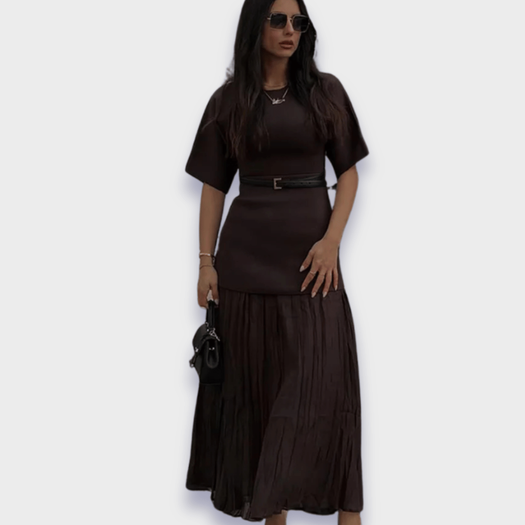 Elvira®️ | Elegantes Kleid aus hochwertigem Stoff