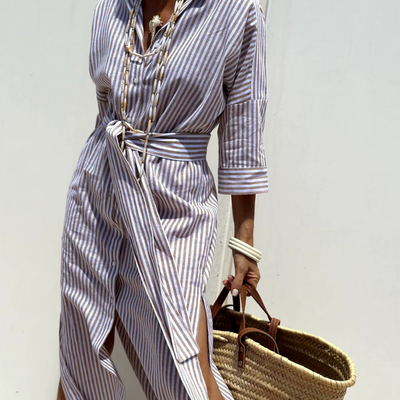 Karlotta – Das luftige Hemdblusenkleid für stilvolle Sommermomente