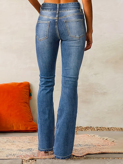 Aya™ | Hochtaillierte, Ausgestellte Jeans