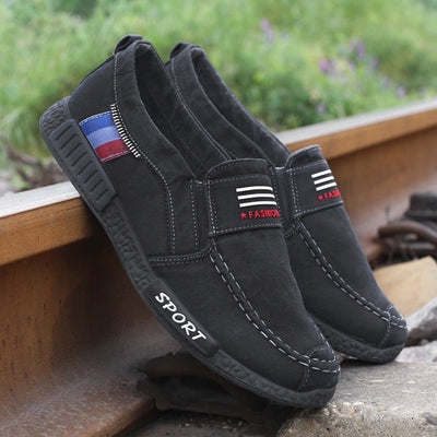 Atmungsaktive Canvas-Slipper für Herren - Mateo