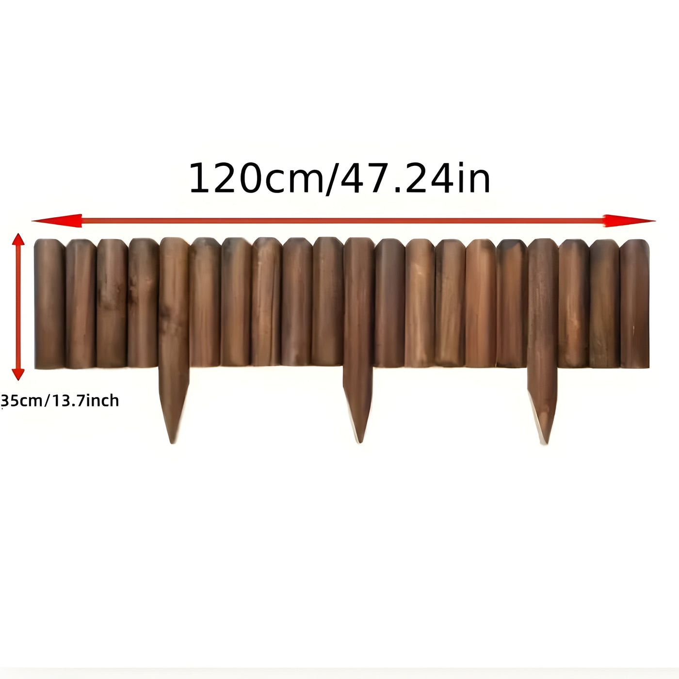 GroveScape - Dekorative Holz Außenbereich Gardeneinfassung Grenze