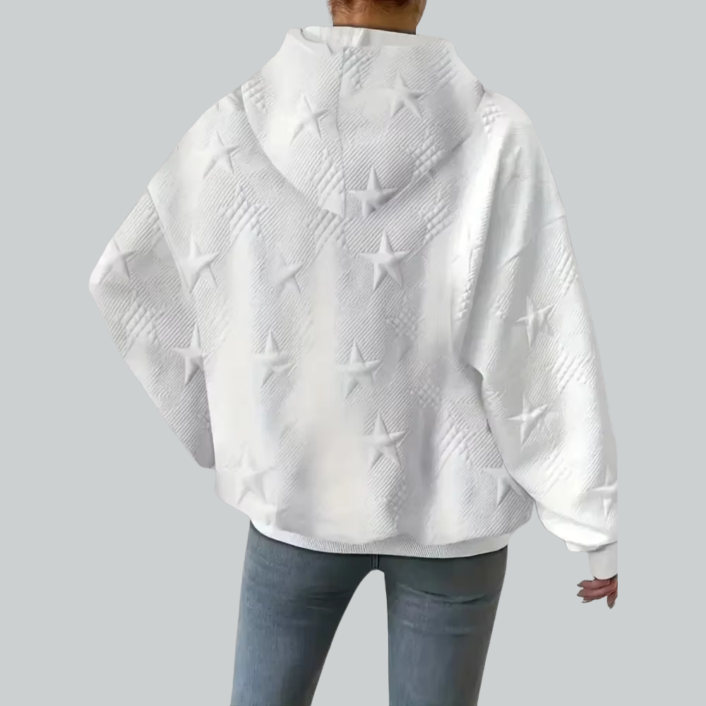 Gertrude - Winter-Hoodie mit Sternenmuster
