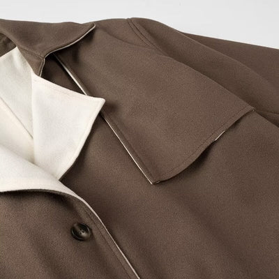 Belia | Zweifarbiger Trenchcoat mit Oversize-Flair