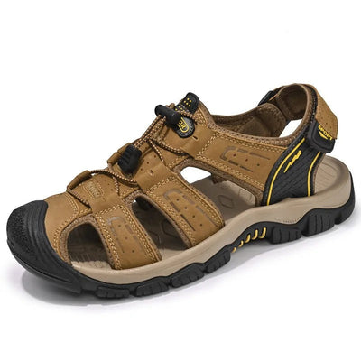Herren Outdoor Sandalen braun atmungsaktives Leder - Dakar