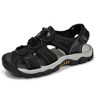Herren Outdoor Sandalen braun atmungsaktives Leder - Dakar