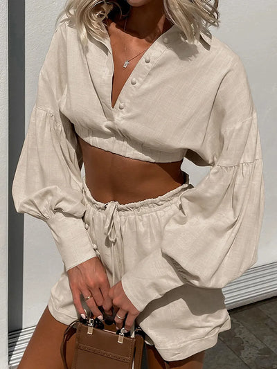 Yaiza - Minimalistischer Stil Zweiteiliges Set