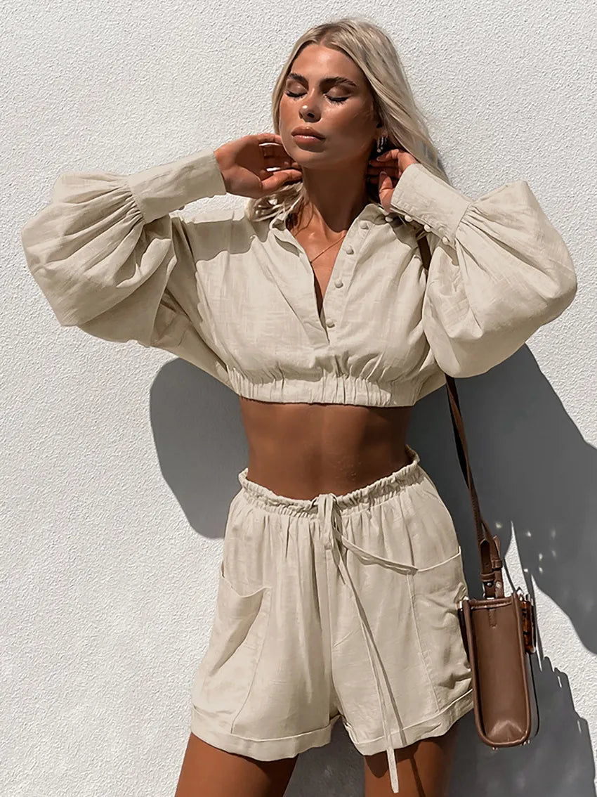 Yaiza - Minimalistischer Stil Zweiteiliges Set