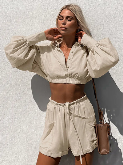 Yaiza - Minimalistischer Stil Zweiteiliges Set