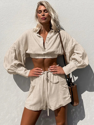 Yaiza - Minimalistischer Stil Zweiteiliges Set