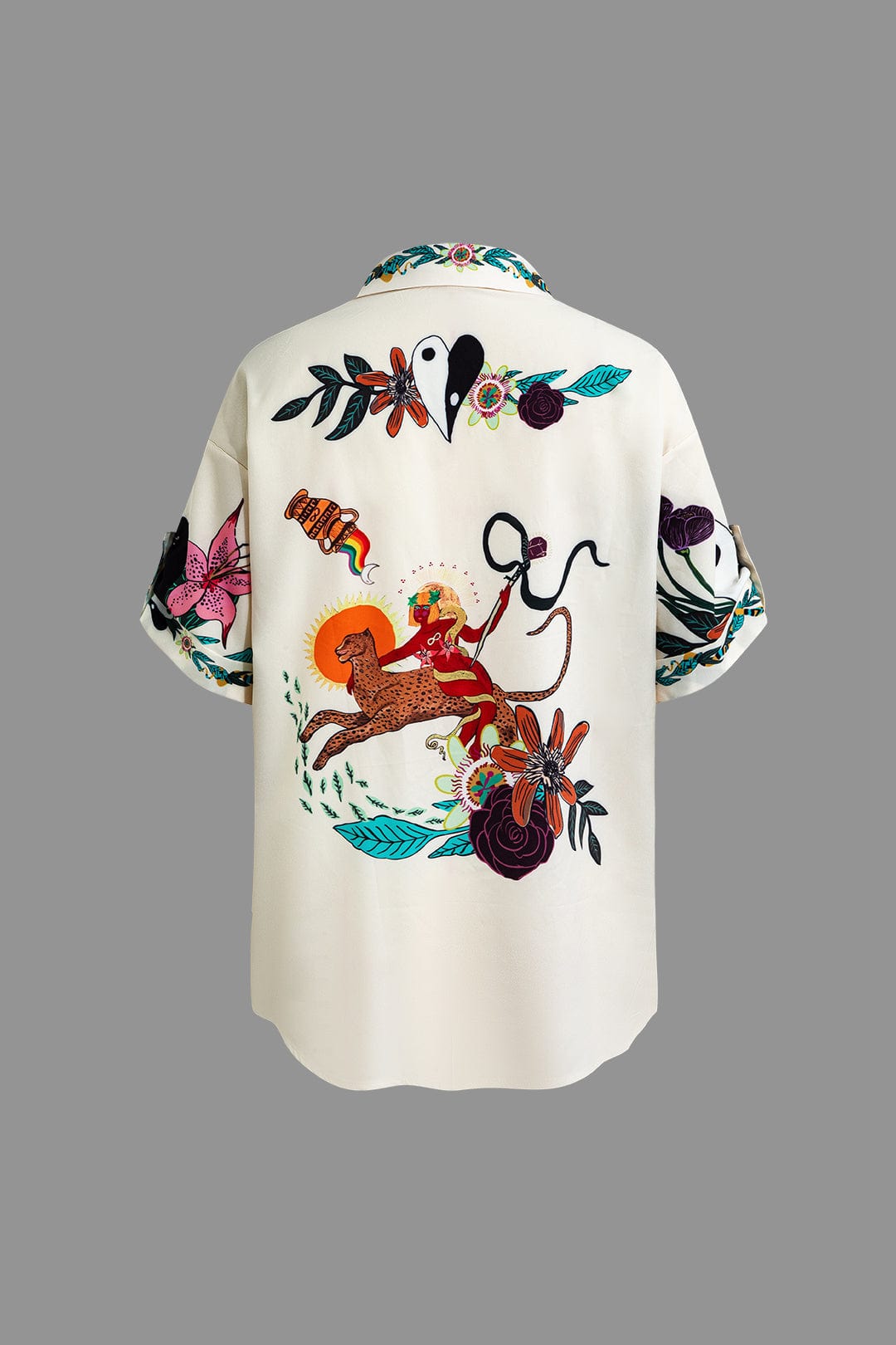 Anneliese | Künstlerisches Zweiteiler-Set mit Kunst-Print & Statement-Design