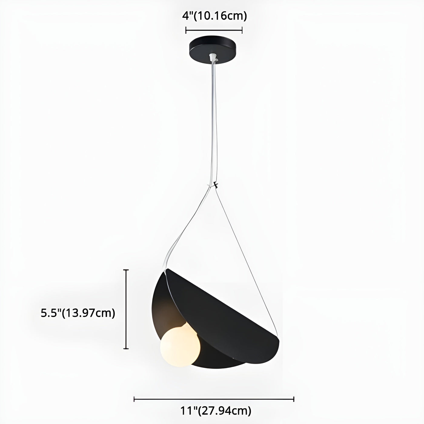 SparkLite Light - Folded Metal Pendant Ceiling Light