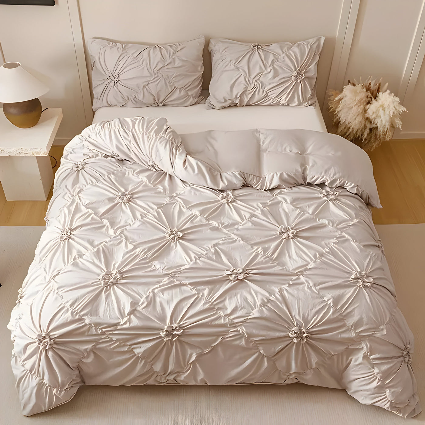 DiamondLuxe Duvet Set - Luxuriöse Diamantmuster Bettwäsche