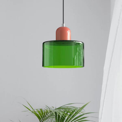 GlamorGlass Light - Europäische Retro Zylinder Pendelleuchte