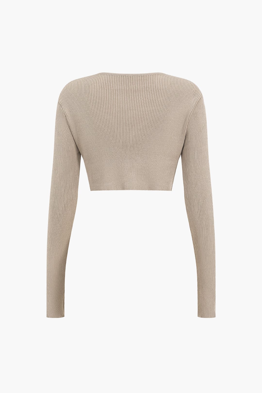 Jessica | Geripptes Zweiteiler-Set mit Twist-Detail & Schlitzrock