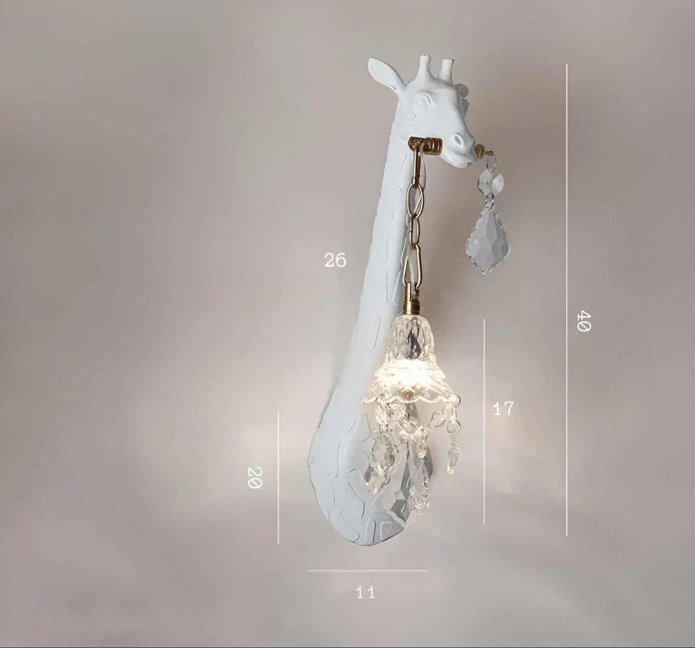 LuxeSafari Light - Dekorative Giraffen-LED-Wandlampe