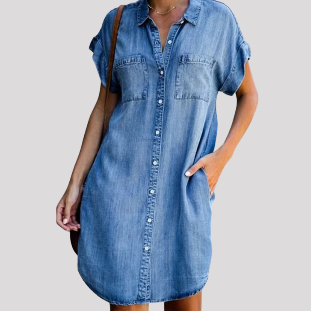 MELLY - Hemdblusenkleid aus Denim