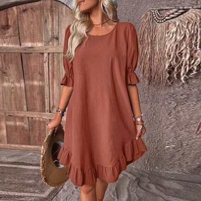 Amélya - Lockeres Rüschenkleid