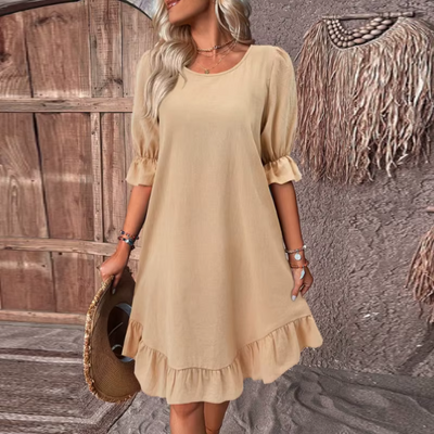 Amélya - Lockeres Rüschenkleid