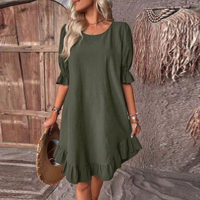 Amélya - Lockeres Rüschenkleid