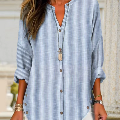 Amina - Damen Leinenbluse