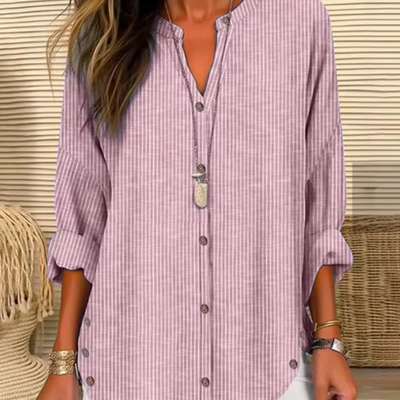 Amina - Damen Leinenbluse