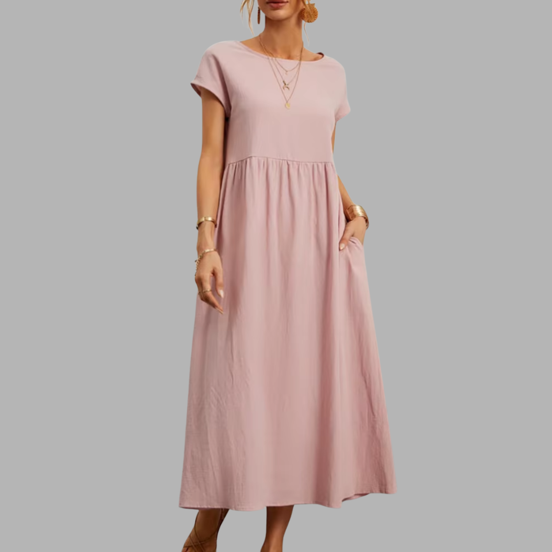 Frieda | Elegantes Maxikleid mit Sommerkomfort