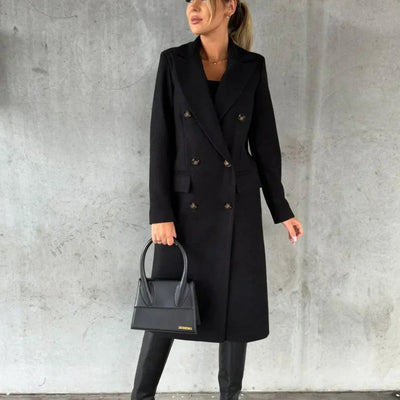 Damen Langer Wärmemantel