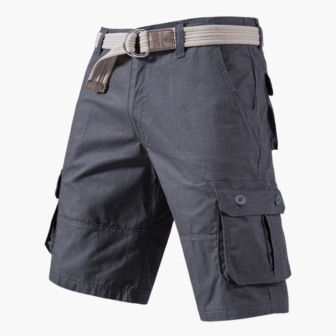 Cargoshorts mit Gürtel und Taschen - für Herren im Freizeitstil