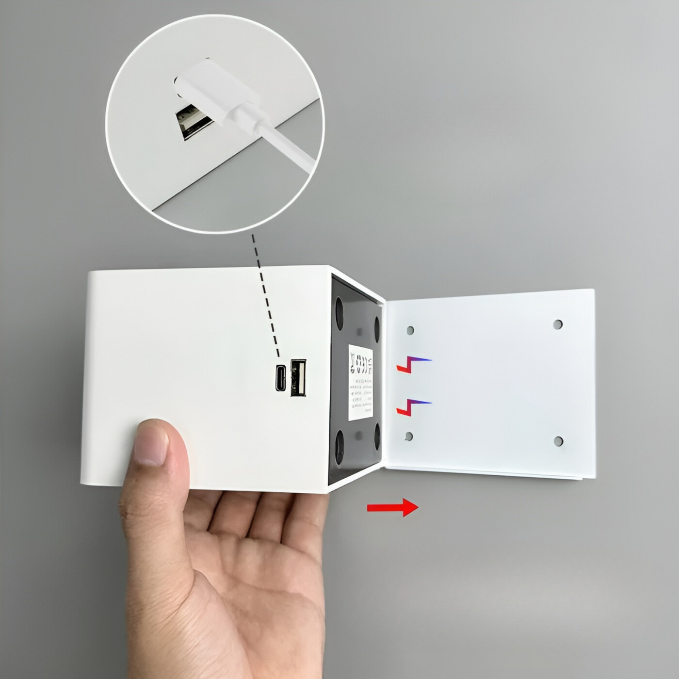 LuxWall Light - Moderne wiederaufladbare Wandlampe