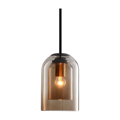 LuxeBeam Light - Moderne Pendelleuchte aus doppeltem Glas