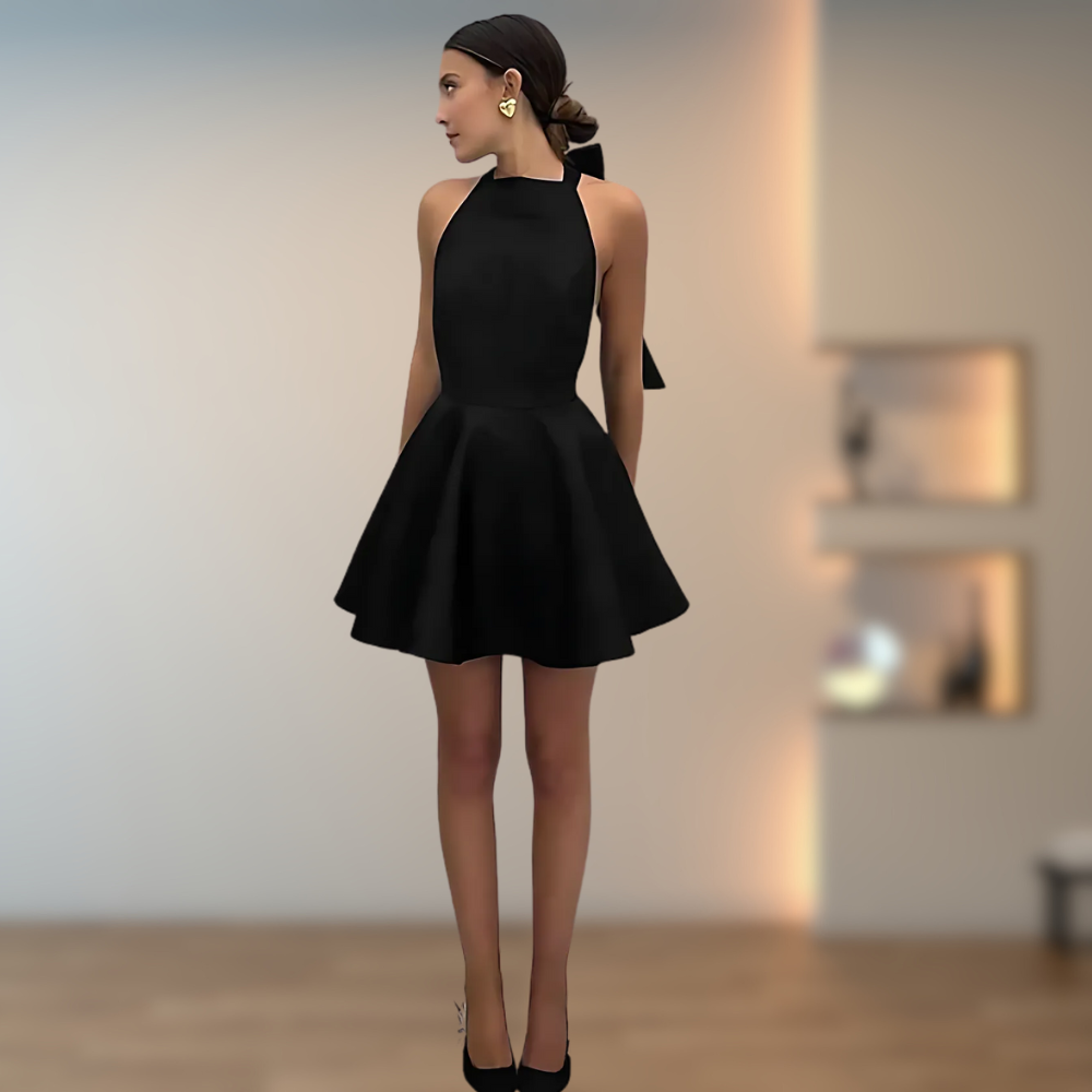 Nabilla | Schwarzes Cocktailkleid