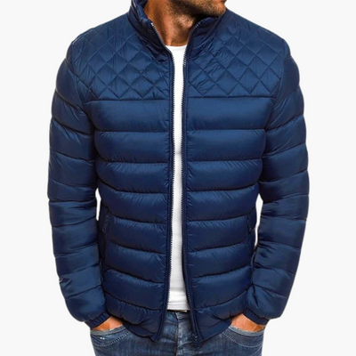 Elegante Steppjacke - Herren Winterjacke mit Reißverschluss