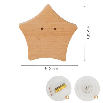 WoodWhimsy Hook - Tierförmiger Wandhaken aus Holz