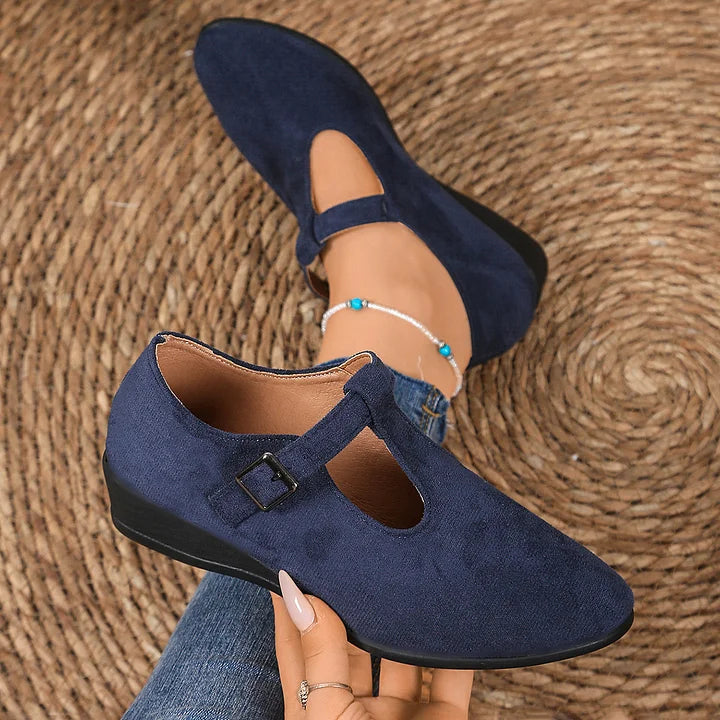 Nannie - Bequeme orthopädische Mokassins Mit Schnalle