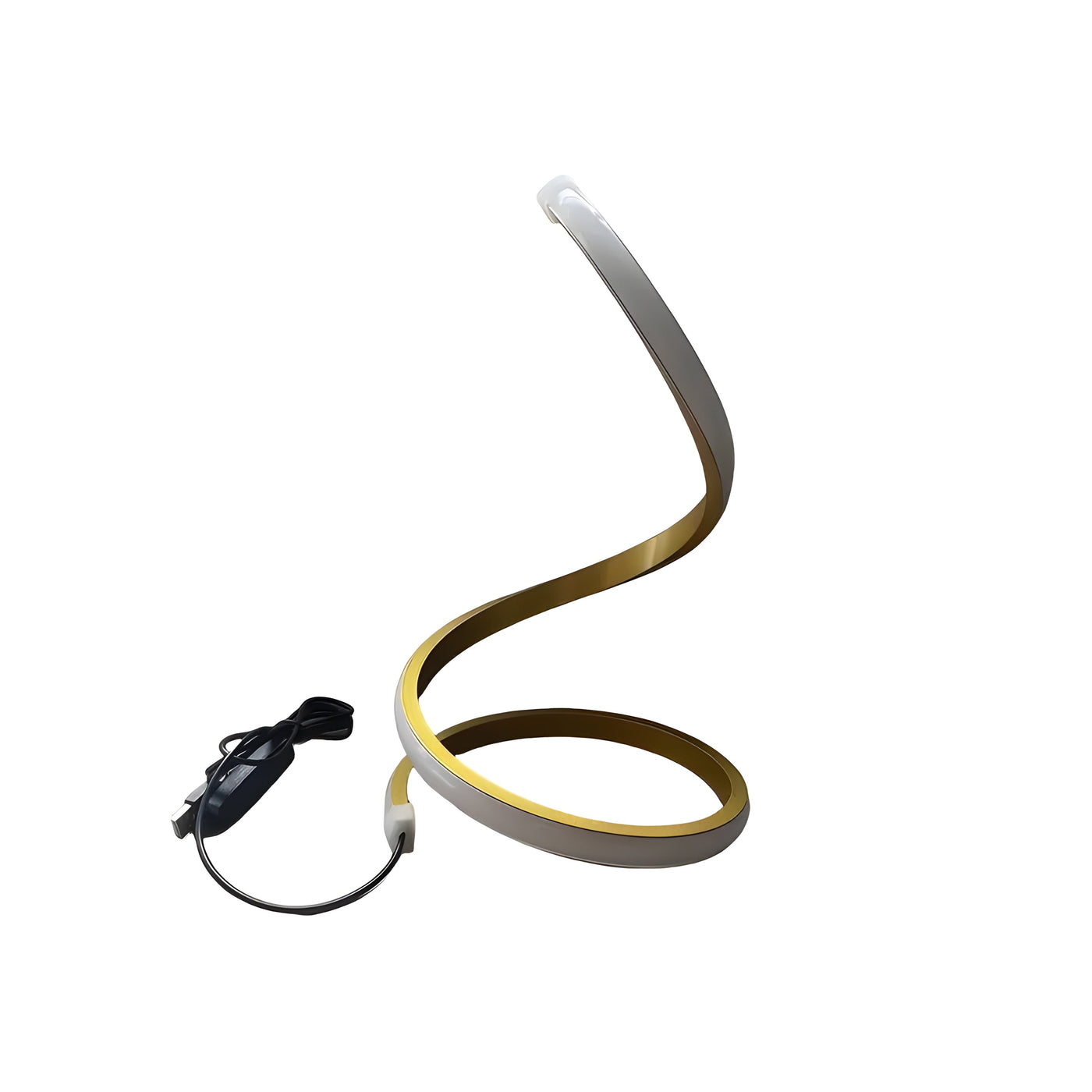 GlowTwist Lampe – Dekorative USB-betriebene S-förmige LED-Tischlampe
