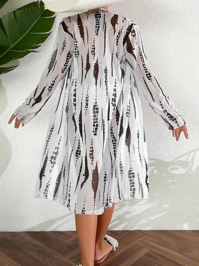 Adela® | Damen Sommer Badeanzug Set Strandkleid