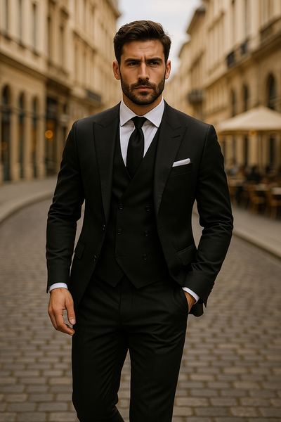 3-teiliger Herren anzug mit Sakko, Weste und Hose | Elegant, vielseitig & hochwertig