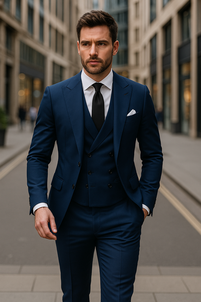 3-teiliger Herren anzug mit Sakko, Weste und Hose | Elegant, vielseitig & hochwertig