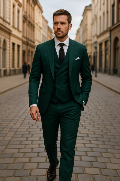 3-teiliger Herren anzug mit Sakko, Weste und Hose | Elegant, vielseitig & hochwertig