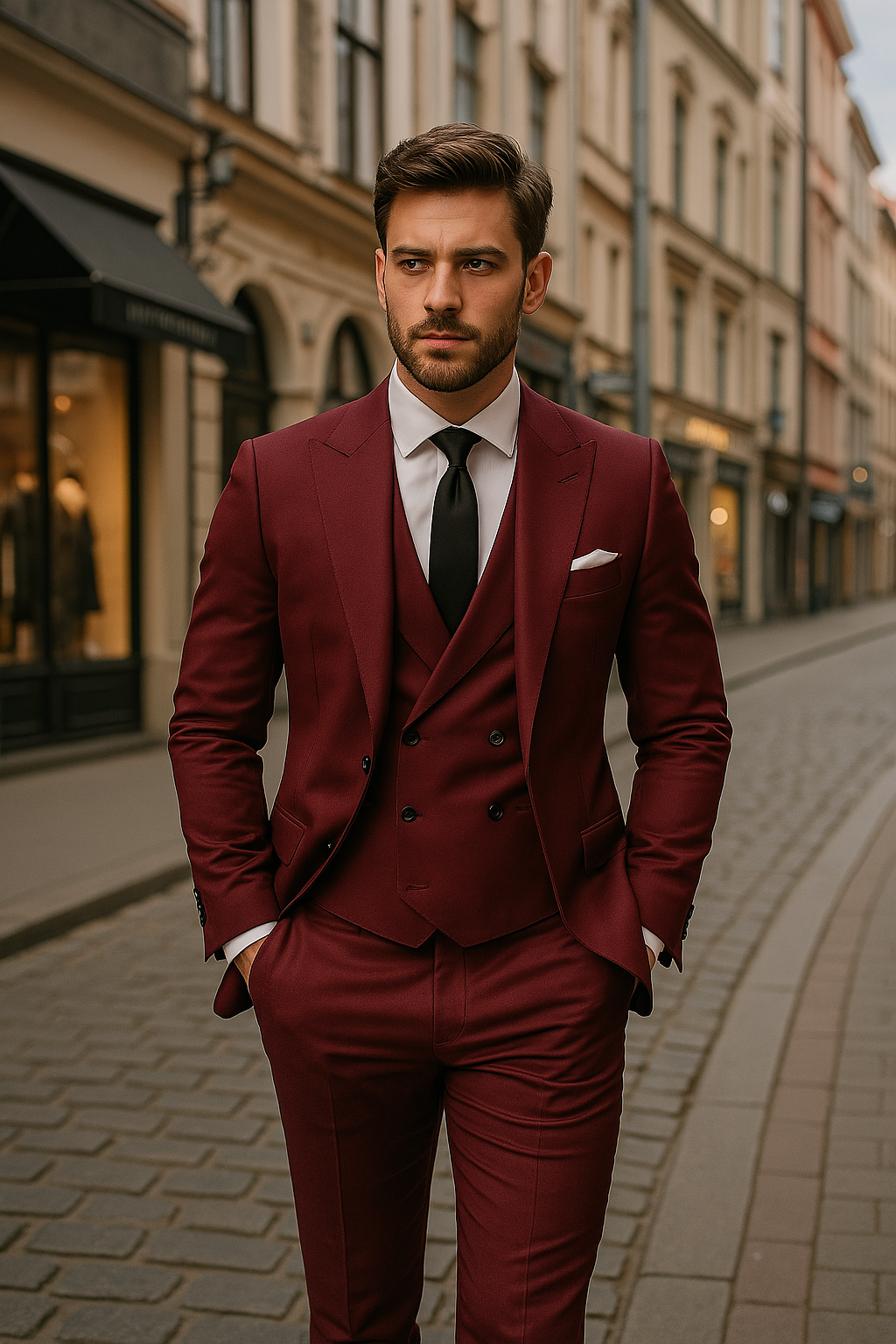 3-teiliger Herren anzug mit Sakko, Weste und Hose | Elegant, vielseitig & hochwertig