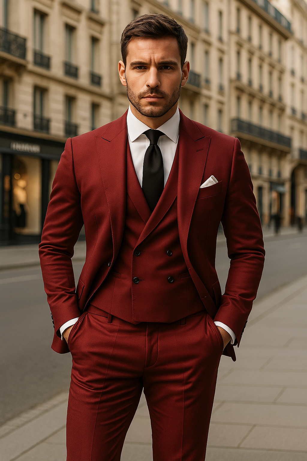 3-teiliger Herren anzug mit Sakko, Weste und Hose | Elegant, vielseitig & hochwertig