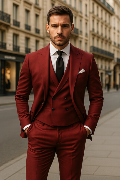 3-teiliger Herren anzug mit Sakko, Weste und Hose | Elegant, vielseitig & hochwertig