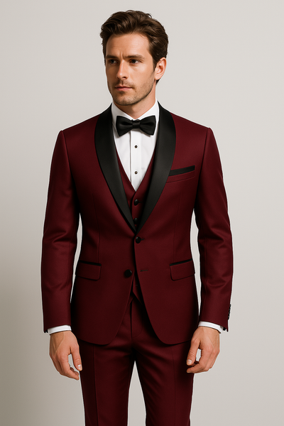 3-teiliges Slim Fit Anzug-Set für Herren | Eleganter Anzug für formelle Anlässe