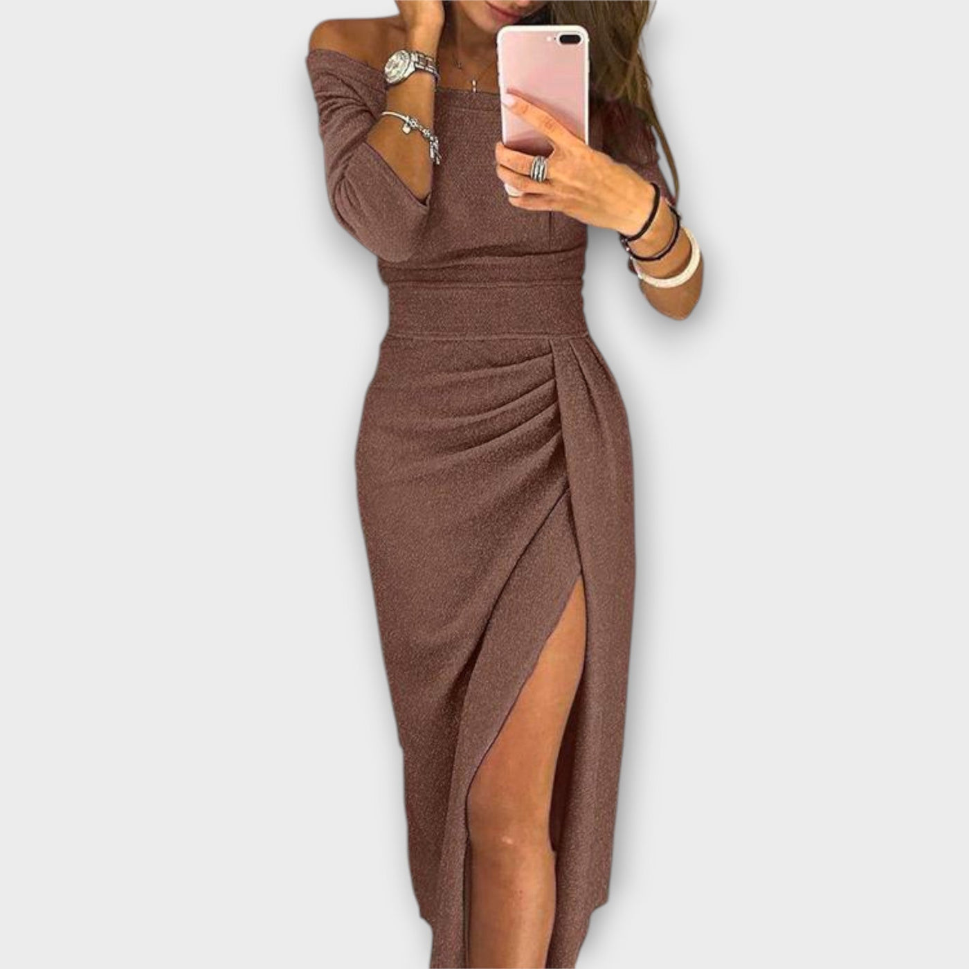 Lore®️ - Elegantes Off-Shoulder Kleid