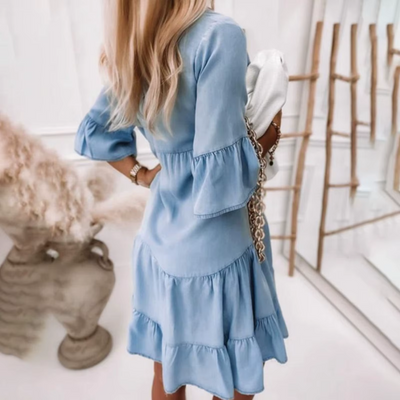 Aliyah – Luftiges Jeanskleid mit Volants