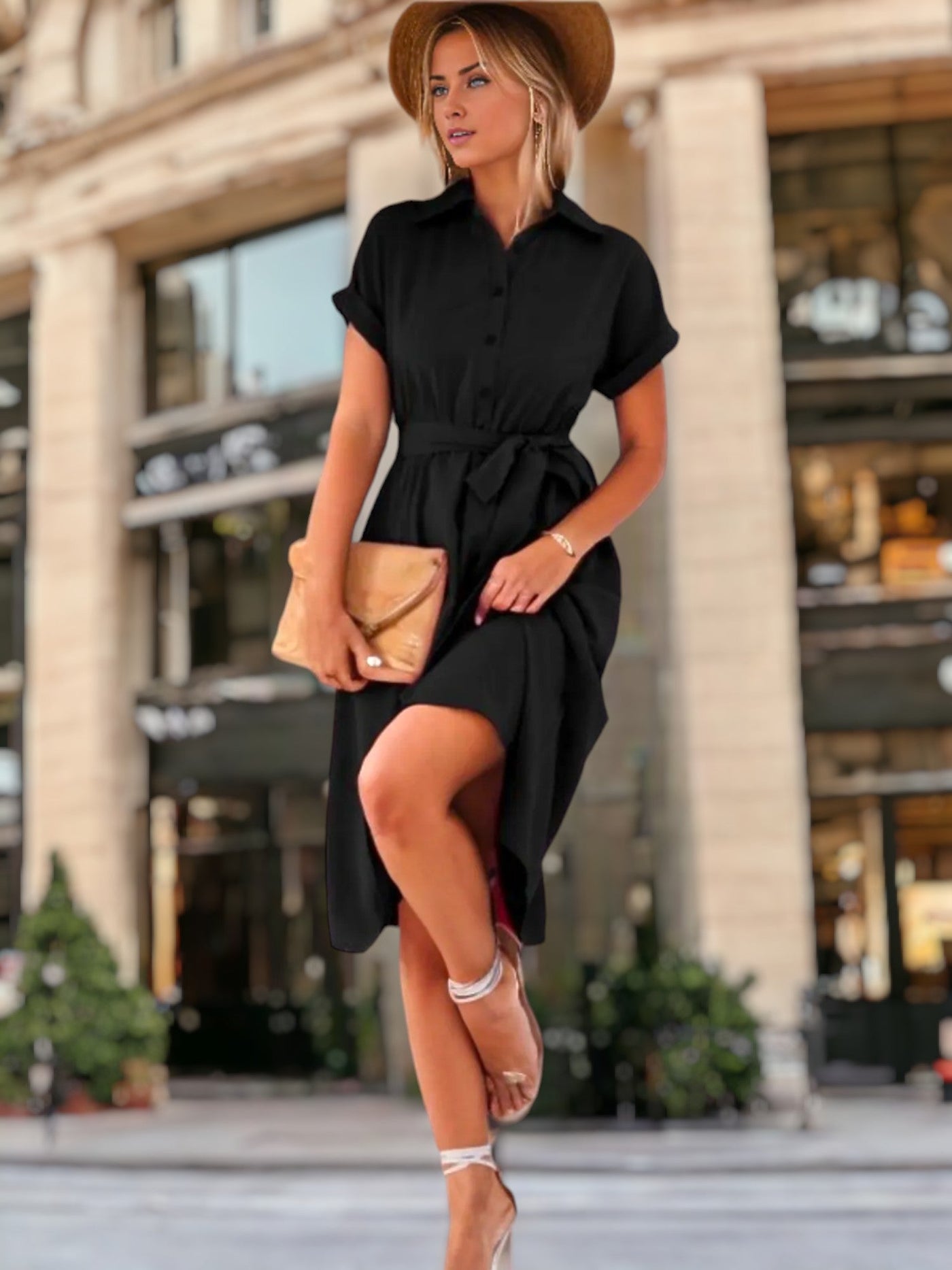 Hannah - Klassisches Kleid mit femininem und bequemem Kragen