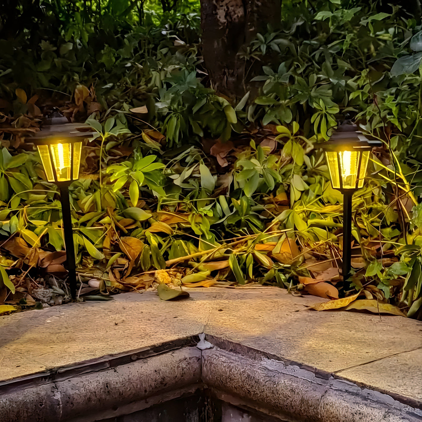 LumiTrail Light – Vintage 2er-Set Solar Gartenleuchten für Außen mit LED