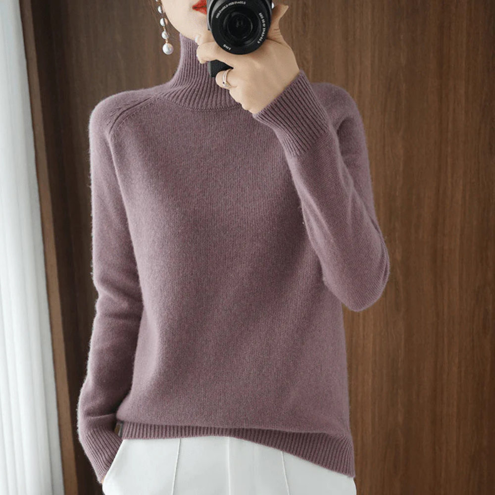 CLAELLE - Rollkragenpullover– Minimalismus trifft auf Eleganz