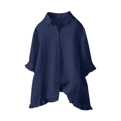 Aloisia – Leichte Oversized-Bluse mit verspielten Details