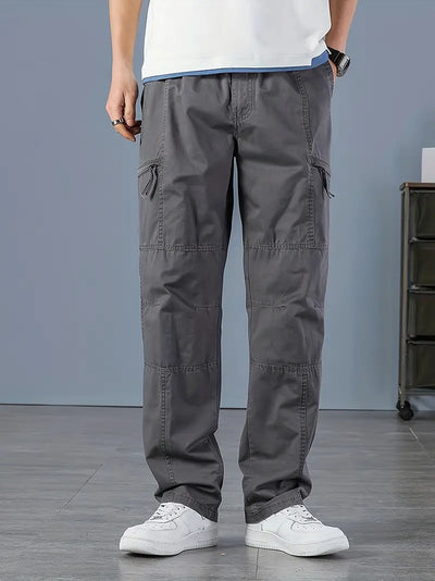 Bequeme, vielseitige lange Cargo-Hose aus Baumwolle